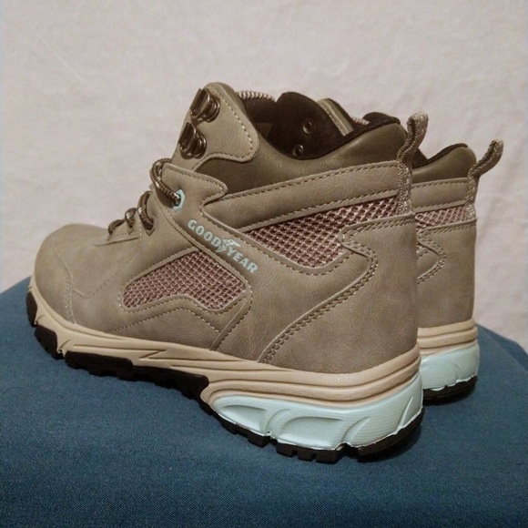 Goodyear Ariella Hiking Work Boots, Grey, Light Blue, Beige - Picture 3 of 4
